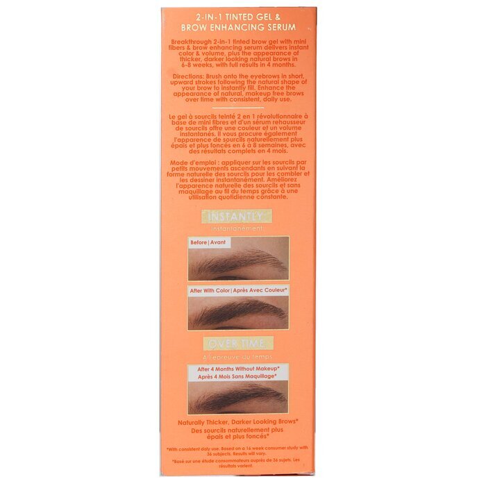 Grande Cosmetics (GrandeLash) GrandeBROW 2 in 1 Tinted Brow Gel + Brow Enhancing Serum -  Medium 3.5ml
