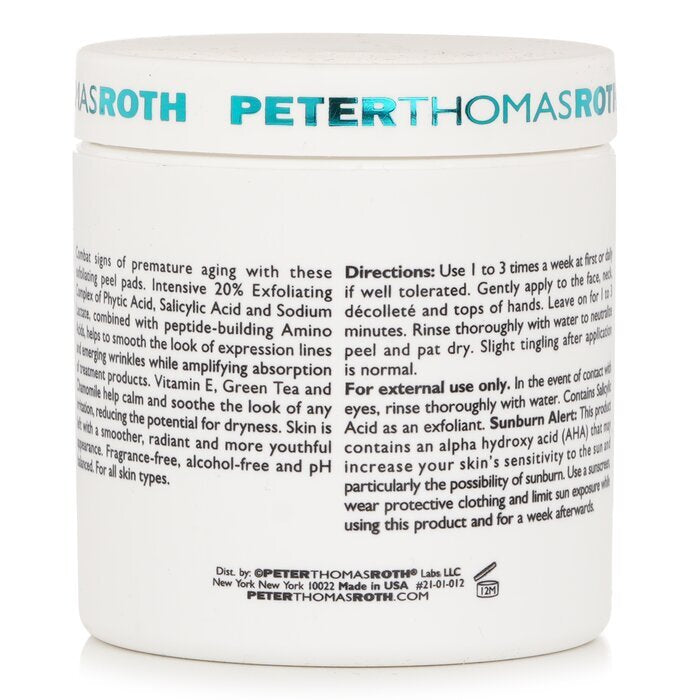 Peter Thomas Roth Peptide Skinjection™ Exfoliating Peel Pads 60 Pads