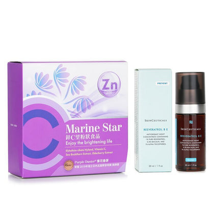 Skin Ceuticals 【ECKARE Marine Star Antioxidant Set】KO Influenza. Night Repair Damage. Antioxidant Protection. 2pcs