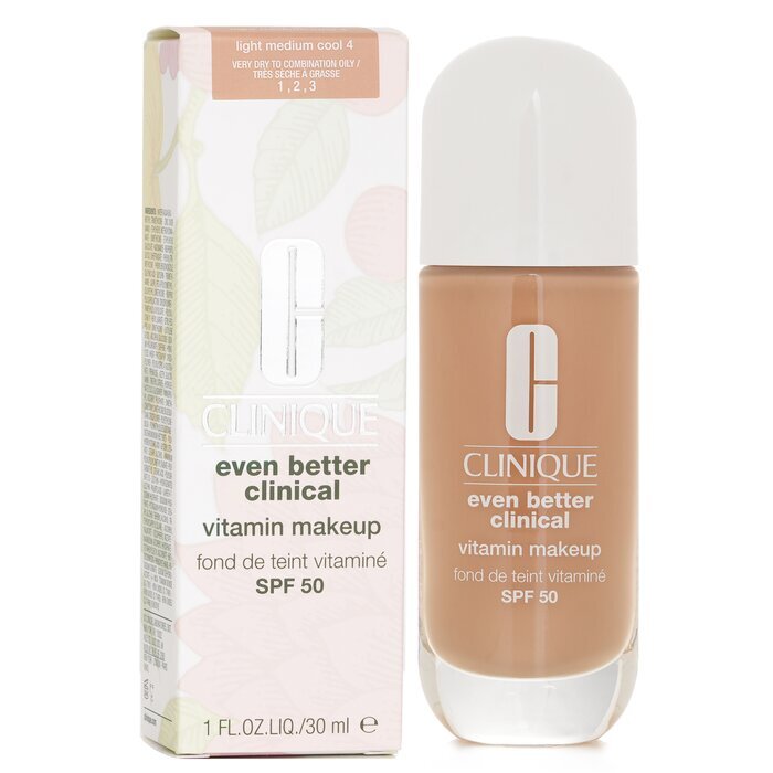 Clinique Even Better Clinical Vitamin MakeUp Foundation SPF 50 -  4 Light Medium Cool 30ml