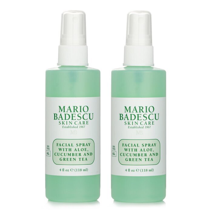 Mario Badescu 【1+1 Set】Facial Spray With Aloe, Cucumber And Green Tea - For All Skin Types 118ml x2
