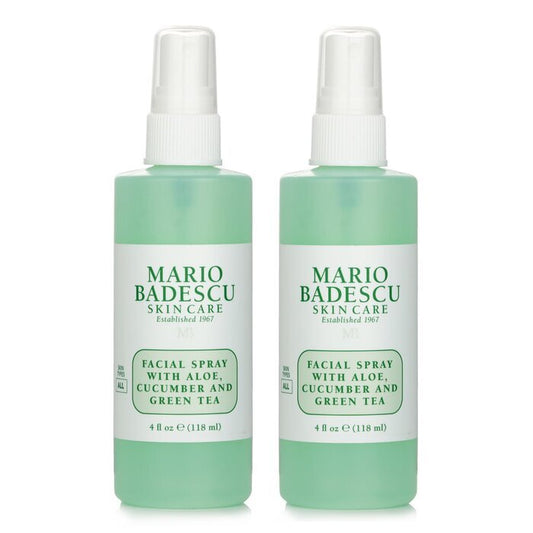 Mario Badescu 【1+1 Set】Facial Spray With Aloe, Cucumber And Green Tea - For All Skin Types 118ml x2