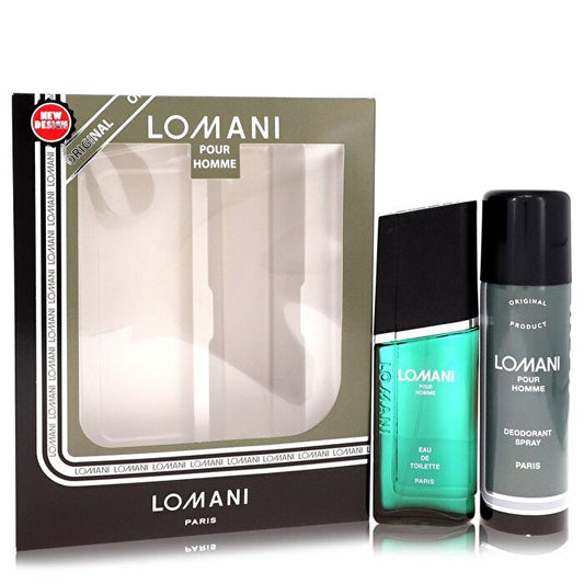 Lomani Gift Set - Eau De Toilette Spray + 6.7 oz Deodorant Spray