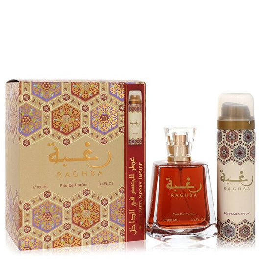 Lattafa Lattafa Raghba   Eau De Parfum Spray Plus Deodorant Spray 3.4 oz 100ml/3.4oz