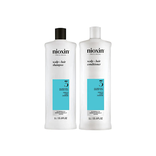 Nioxin Pro Clinical System 3, Litre Shampoo & Conditioner Duo Pack