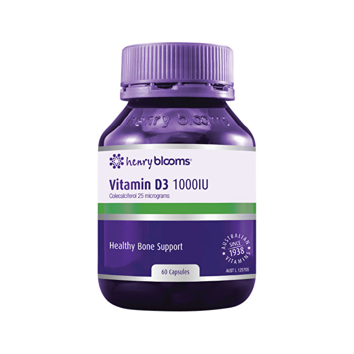 Henry Blooms Vitamin D3 1000 Iu 60c