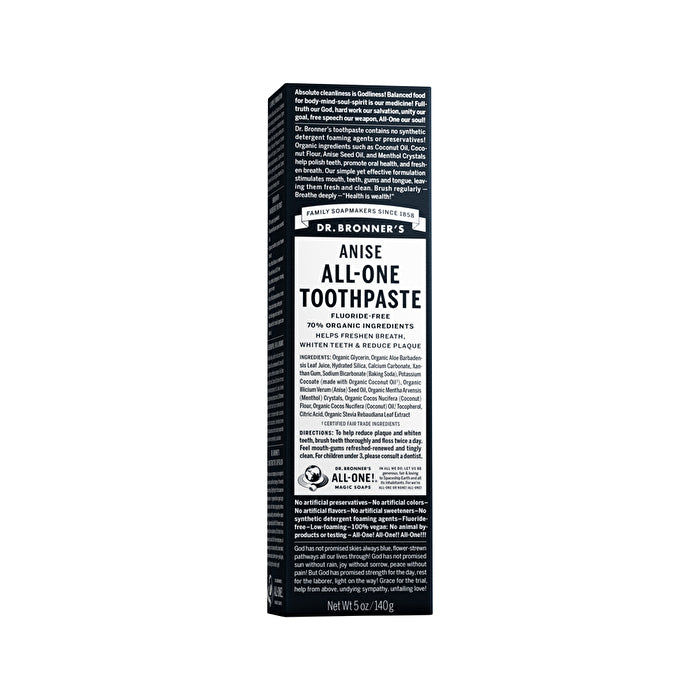 Dr. Bronners Toothpaste (all-one) Anise 140g