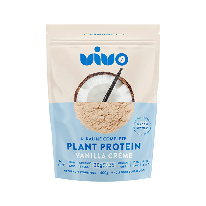 Vivo Organic Alkaline Complete Plant Protein Vanilla Creme 400g